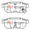 DBA Brake Pads Utcai sorozat hátsó fékbetétek Kerámia - DB1163SS HONDA City Civic 5th Gen EG5 EG6 EG9 EH9 MA9 MB1 6th EK1 EK4 MA8 MB4 CRX Del Sol EG2 Jazz GK3