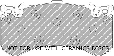 Klock hamulcowe Ferodo Racing DS2500 przednie FCP4468H AUDI A6 4G2 C7 4GC Avant 4G5 4GD A7 Sportback 4GA 4GF A8 4H,