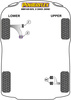 Tuleja tylnego górnego wahacza Powerflex road+black Aston Martin DB9 & DB9 (2013-2016) PFR2-114