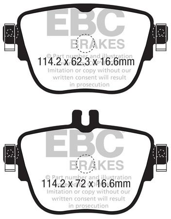 DP32337C - Stabdžių trinkelių rinkinys REDSTUFF serija EBC Brakes