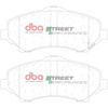 DBA fékbetétek Street Performance első fékbetétek Hawk HB569x.650 - DB2002SP CHRYSLER UK Grand Voyager USA DODGE Journey Nitro FIAT Freemont JEEP Cherokee Wrangler JK LANCIA