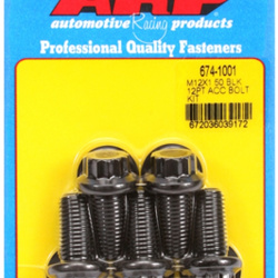 Śruby ARP  Bolt Kit M12 x 1.50 x 25 Black Oxide 12PT