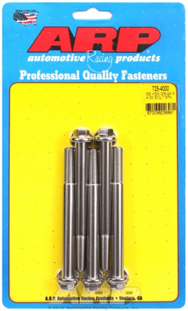 ARP "3/8""-24 x 4.000 hex 7/16 wrenching SS bolts" (5pcs)