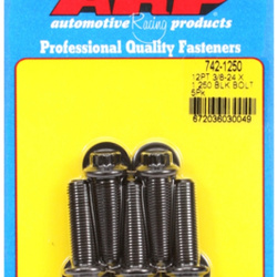 ARP "3/8""-24 x 1.250 12pt black oxide bolts" (5pcs)