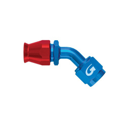 Złączka Goodridge kątowa 45° żeńska JIC do przewodów serii 600 Medium Pressure aluminiowa