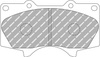 Klock hamulcowe Ferodo Racing DS2500 przednie FCP1698H LEXUS GX LX MITSUBISHI PAJERO IV TOYOTA FJ CRUISER GSJ1 FORTUNER HILUX PRADO,