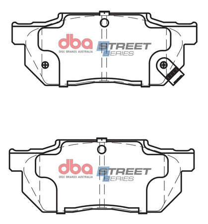 Bremsbeläge vorne DBA Brake Pads Street Series Ceramic - DB300SS HONDA Civic 4th Gen EC 5th EG3 Integra Not UK AV DA2 Prelude AB
