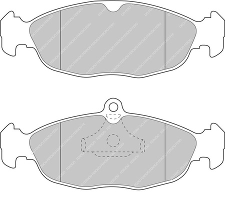 Ferodo Racing DS2500 brake pad rear FCP732H ASTON MARTIN DB7 DAEWOO Lanos Nexia OPEL Astra COMBO CORSA A B B S93 Tigra Vectra A VAUXHALL Astramax ASTRAVAN ASTRAVAN Mk III F T92 Cavalier CORSA CORSAVAN Nova Tigra