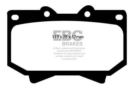 DP1319 - Ein Satz Bremsbeläge serie ULTIMAX2 EBC Brakes