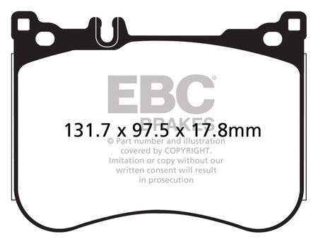 DP32178C - Zestaw klocków hamulcowych seria REDSTUFF EBC Brakes