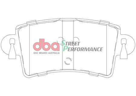 Klocki hamulcowe tylne DBA Brake Pads Street Performance - DB1964SP NISSAN Interstar OPEL Movano RENAULT Master VAUXHALL