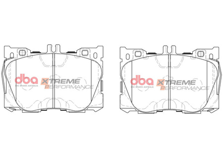 Brake Pads Xtreme Performance front - DB15062XP MERCEDES-BENZ C-Class W205 C43 AMG Cabriolet A205 4Matic Coupe C205 Estate S205 CLS C257 CLS350d CLS400d CLS450 E-Class W213 E300 E300de TD E300e E350 E350e E400 E43 E450 All-Terrain S213 A238 C238 EQC
