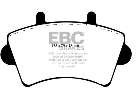 DP1386 -EBC Brakes ULTIMAX2 sorozatú fékbetét készlet