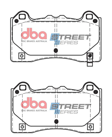 Bremsbeläge vorne DBA Brake Pads Street Series Ceramic - DB15025SS FORD Focus Mk3