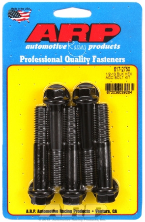 ARP 1/2"-13 x 2.750 hex black oxide bolts (5pcs)