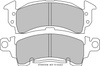 Ferodo Racing DS2500 brake pad front FRP3057H BUICK Century Electra Le Sabre Riviera CADILLAC Brougham Commercial Deville Eldorado Fleetwood CHEVROLET  Camaro Caprice Chevy 2 Discayne Impala Monte Carlo JEEP Cherokee Comanche Grand Wrangler Wagoneer,
