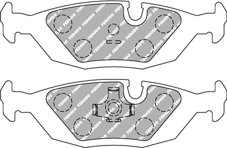 Klock hamulcowe Ferodo Racing DS2500 tylne FCP296H BMW 3 E30 Convertible Touring 5 E28 6 E24 7 E23,