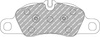 Ferodo Racing DS1.11 priekinės stabdžių kaladėlės FCP4805W PORSCHE 718 BOXSTER 982 CAYMAN 911 991 997 Convertible Targa 981 Spyder 987 987 