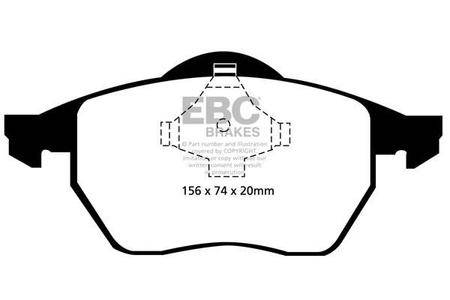 DP1324 - Ein Satz Bremsbeläge serie ULTIMAX2 EBC Brakes