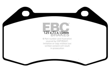 DP41539R - Zestaw klocków hamulcowych seria YELLOWSTUFF EBC Brakes