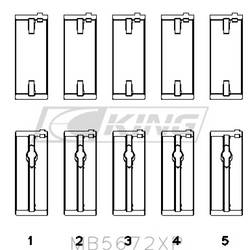 King Main Bearing Shell FORD YB 2.0L DOHC COSWORTH - MB5672XP