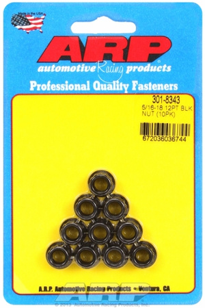 ARP 5/16-18 12pt nut kit (10pcs)