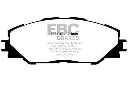DP1792 - Ein Satz Bremsbeläge serie ULTIMAX2 EBC Brakes