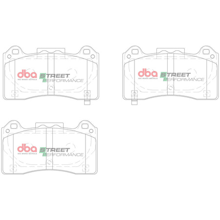 Bremsbeläge vorne DBA Brake Pads Street Performance Hawk HB889x.550 - DB15025SP FORD Focus Mk3