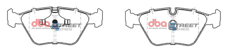 Bremsbeläge vorne DBA Brake Pads Street Series Ceramic - DB1131SS BMW ALPINA Roadster S E85 5 Series E34 518 520 524 525 530 535 540 7 E32 730 735 740 750 M-Roadster M3 E36 E46 M5 E34 Z3 Z4 E85 E86 WIESMANN MF 3 30
