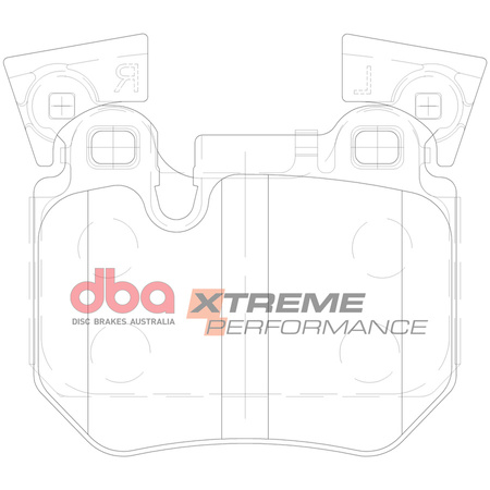 Klocki hamulcowe tylne DBA Brake Pads Xtreme Performance Hawk HB604x.598 - DB2196XP BMW 1 Series E82 Coupe 135 E88 Convertible
