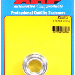ARP -8 female O ring aluminum weld bung