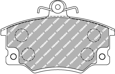 Ferodo Racing DS1.11 brake pad front FCP370W ABARTH RITMO 138A Strada ALFA ROMEO 145 146 155 AUDI 100 80 AUTOBIANCHI Y10 FIAT Argenta Panda Punto Regata Ritmo Tempra Tipo INNOCENTI Mille LANCIA Dedra Delta Prisma PRISMA 831 Y 840A VOLVO 340 340-360