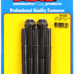 ARP "3/8""-24 x 3.250 12pt 7/16 wrenching black oxide bolts"5pcs