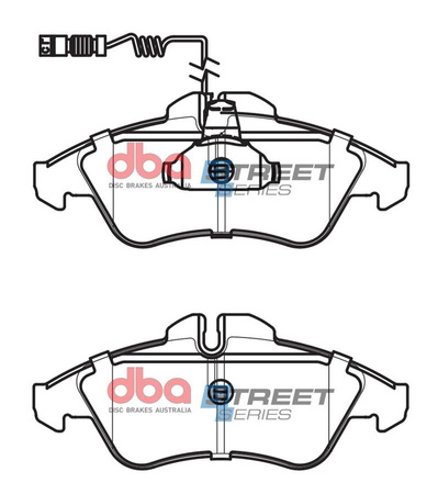 Bremsbeläge vorne DBA Brake Pads Street Series Semi-metallic - DB1959SS MERCEDES-BENZ Sprinter 208D 210D 211D 212D 213D 214 216D 308D LWB 310D 311D 312D 313D 314 316D V-Class V200 V220 TD V230 V280 Vito VOLKSWAGEN LT