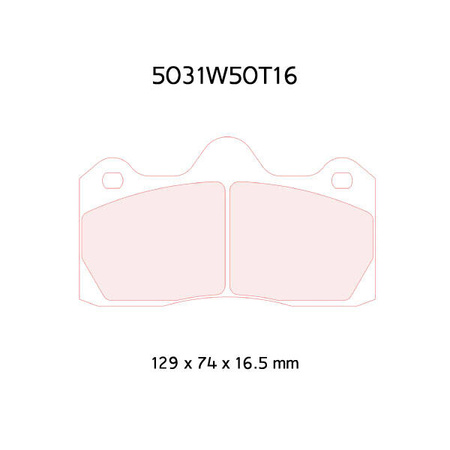 Carbone Lorraine RC8 brake pads - Peugeot 206 RC Gr. A/ RCC Coupe Rundstrecke (03-06)