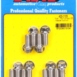 Śruby głowicy ARP "3/8"" x .750 drilled SS header bolt kit"