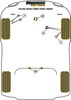 Mocowanie Silnika Snub Nose Powerflex Black Series Audi A4 / S4 / RS4 & A4 / S4 B6 (2001-2005)\A4 inc. Avant 2WD (2001-2005) PFF3-221BLK