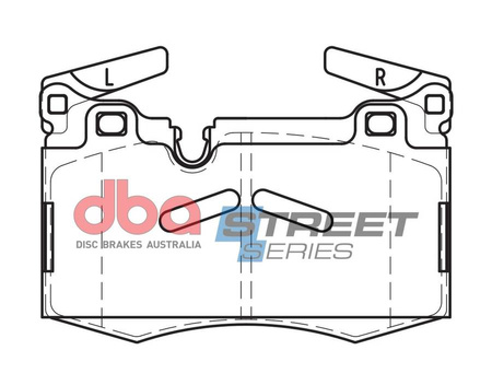 Klocki hamulcowe przednie DBA Brake Pads Street Series Ceramic - DB2222SS MINI Clubman R55 Convertible R57 Coupe R58 Hatch 2nd Gen R56 Roadster R59