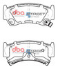 Priekinės stabdžių trinkelės DBA Brake Pads Street Series Ceramic - DB1302SS Nissan 200SX (S14)