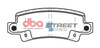 Brake Pads Street Series Ceramic rear - DB1920SS TOYOTA Corolla CDE120 NDE120 ZZE120 ZZE121 ZZE123
