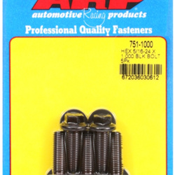 ARP "5/16""-24 x 1.000 hex black oxide bolts" (5pcs)