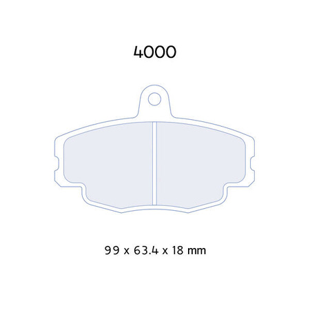 Fékbetétek Carbone Lorraine RC6E - Dacia Logan (03-)