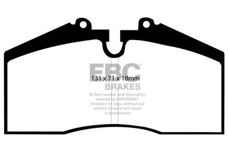 DP9767 - ORANGESTUFF EBC Brakes sorozat fékbetét készlet