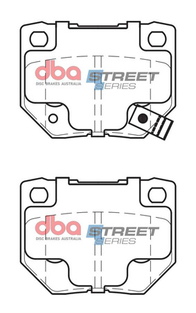 Bremsbeläge hinten DBA Brake Pads Street Series Ceramic - DB1220SS NISSAN Aust NZ 300ZX GZ32 Z32 Skyline R32 R33 R34 SUBARU Impreza 22B GB270 Prodrive P1