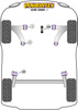 Front Arm Rear Bush Powerflex Polyurethane Bush Road Series Nissan Cube (2009 on ) PFF60-902
