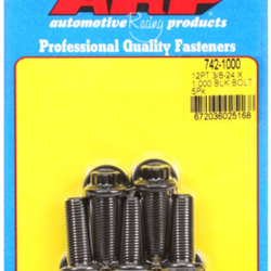 ARP "3/8""-24 x 1.000 12pt black oxide bolts" (5pcs)