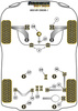 Przednia tuleja mocowania tylnego dyferencjału Powerflex Black Series Audi A3 / S3 / RS3 & A3 / S3 / RS3 8Y (2020 on)\RS3 MK4 8Y (2020 on) PFR85-524BLK