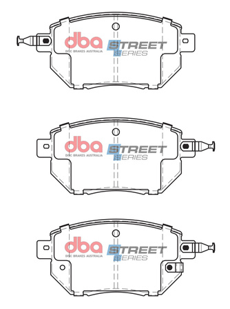 Bremsbeläge vorne DBA Brake Pads Street Series Ceramic - DB1516SS INFINITI FX35 FX45 NISSAN Murano Z50