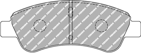 Ferodo Racing DS2500 brake pad front FCP1399H CITROEN Berlingo Berlingo Box C-ELYSEE C2 C3 FC II Picasso C4 DS3 Xsara Xsara Picasso N68 PEUGEOT 1007 206 207 WA_ WC Saloon Sw WK Van 208 307 Partner/Ranch,