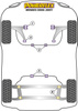 Przednia tuleja przedniego wahacza  Powerflex Road Series Ford Mondeo Models & Mondeo MK3 (2000 - 2007) PFF19-1301
